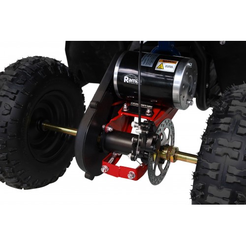 Quad E-STAR na baterii červená 35km/h + střídavý motor 1000W + nafouknutá kola + nastavení sedadla