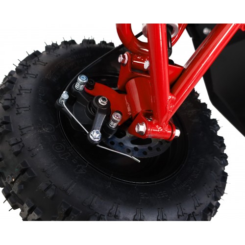 Quad E-STAR na baterii červená 35km/h + střídavý motor 1000W + nafouknutá kola + nastavení sedadla