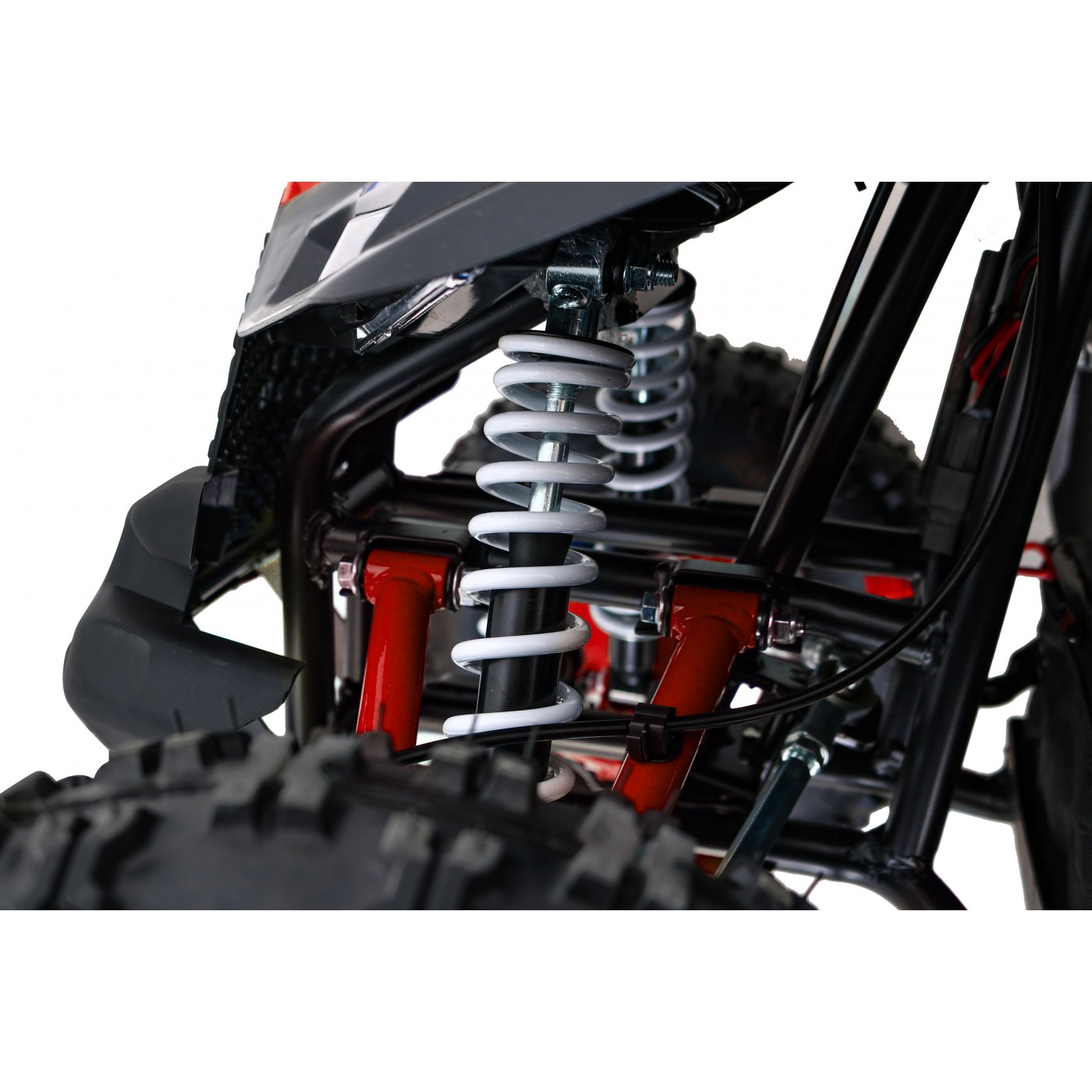 Quad E-STAR na baterii červená 35km/h + střídavý motor 1000W + nafouknutá kola + nastavení sedadla