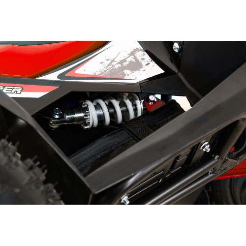 Quad E-STAR na baterii červená 35km/h + střídavý motor 1000W + nafouknutá kola + nastavení sedadla