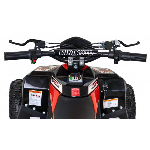 Quad E-STAR na baterii červená 35km/h + střídavý motor 1000W + nafouknutá kola + nastavení sedadla