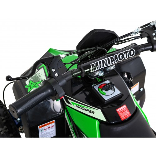 Quad E-STAR na baterii Zelená 35km/h + Bezkartáčový motor 1000W + Nafouknutá kola + Nastavení sedadla