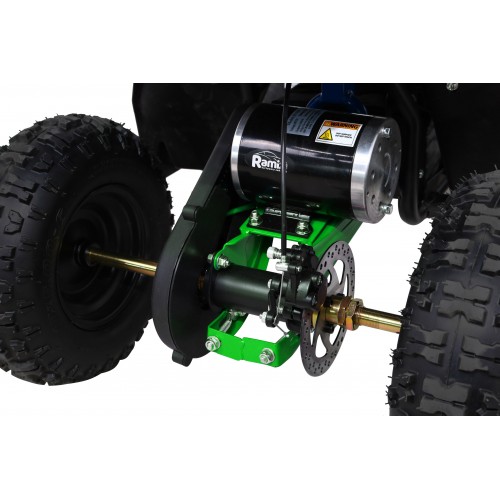 Quad E-STAR na baterii Zelená 35km/h + Bezkartáčový motor 1000W + Nafouknutá kola + Nastavení sedadla