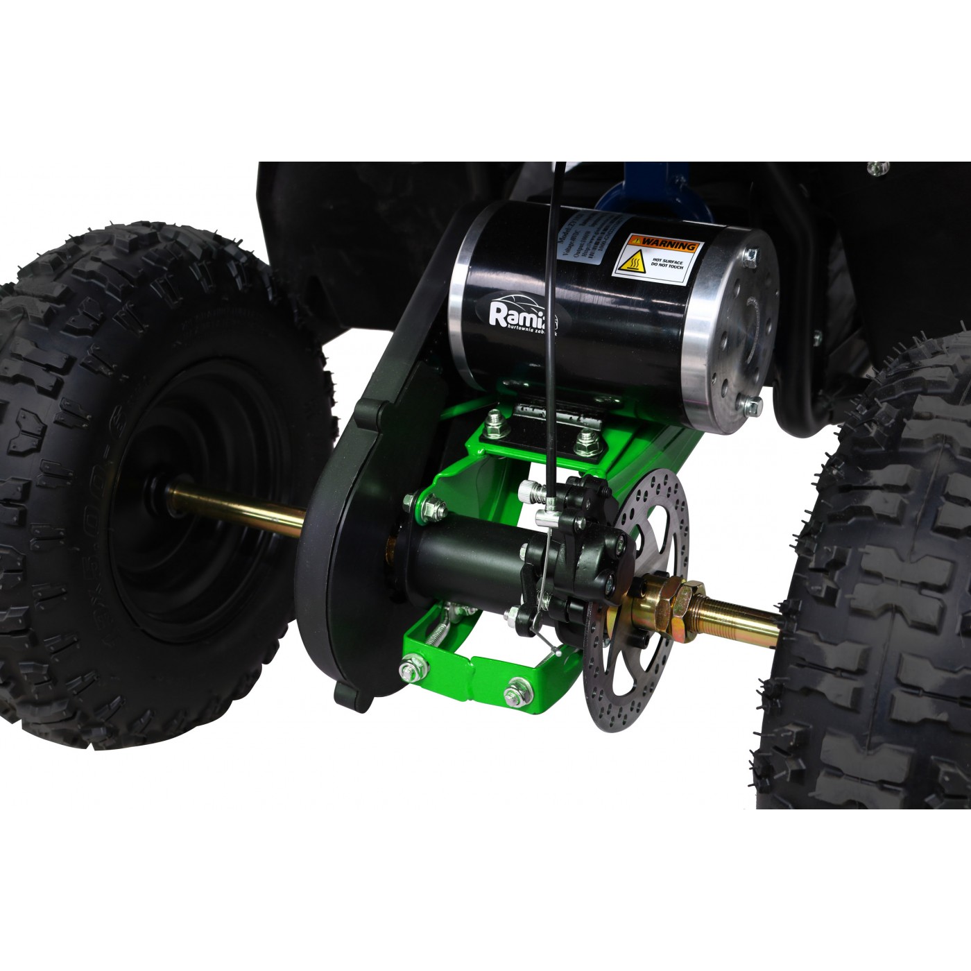 Quad E-STAR na baterii Zelená 35km/h + Bezkartáčový motor 1000W + Nafouknutá kola + Nastavení sedadla