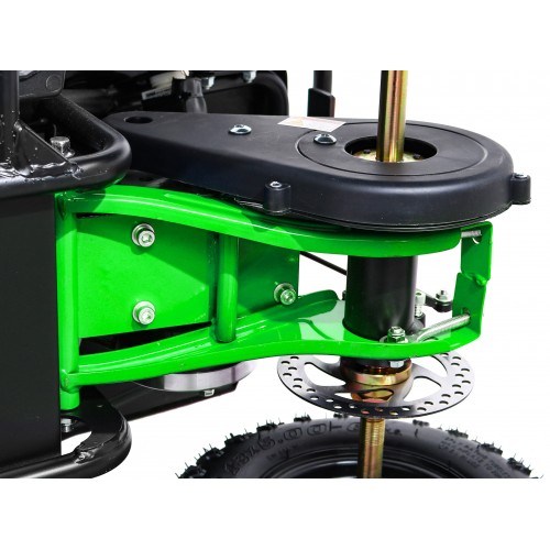 Quad E-STAR na baterii Zelená 35km/h + Bezkartáčový motor 1000W + Nafouknutá kola + Nastavení sedadla