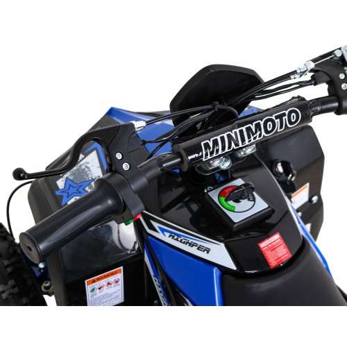 Quad E-STAR na baterii modrá 35km/h + střídavý motor 1000W + nafouknutá kola + nastavení sedadla