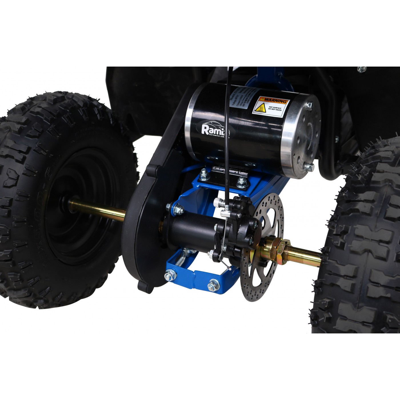 Quad E-STAR na baterii modrá 35km/h + střídavý motor 1000W + nafouknutá kola + nastavení sedadla
