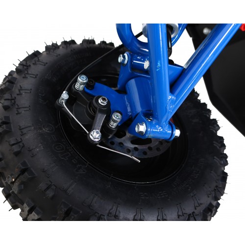 Quad E-STAR na baterii modrá 35km/h + střídavý motor 1000W + nafouknutá kola + nastavení sedadla