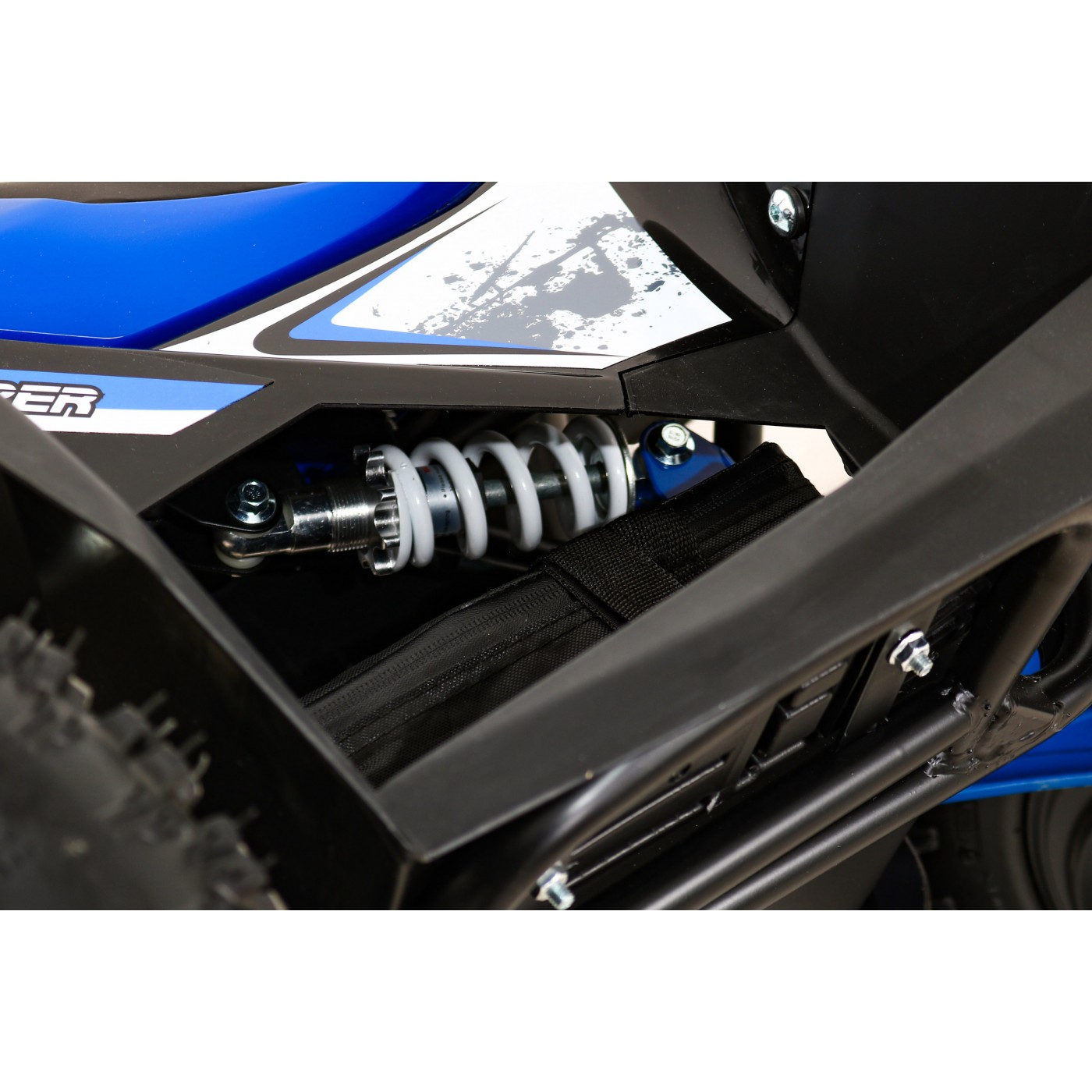 Quad E-STAR na baterii modrá 35km/h + střídavý motor 1000W + nafouknutá kola + nastavení sedadla