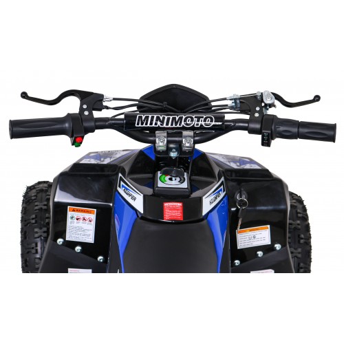 Quad E-STAR na baterii modrá 35km/h + střídavý motor 1000W + nafouknutá kola + nastavení sedadla