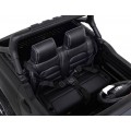 Dětská baterie Toyota Hilux černá + 4x4 + dálkové ovládání + 2 nosiče zavazadel + MP3 rádio + LED