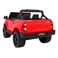 Toyota Hilux Dětská baterie Powečervená červená + 4x4 Drive + dálkové ovládání + 2 zavazadlové regály + MP3 rádio + LED