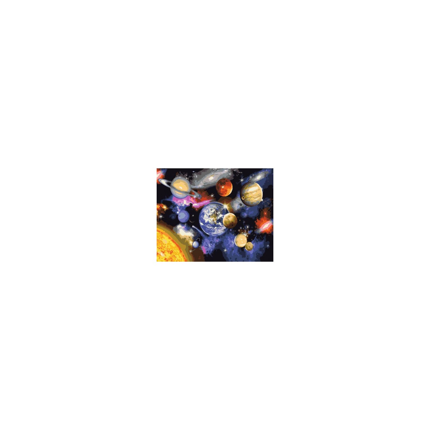 Malba podle čísel Naše planety 40x50  Plátno + Barvy + Štětce