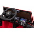 Mercedes AMG G63 Dětský červený dálkový MP3 LED pomalý start EVA PÁSY