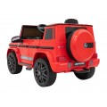 Mercedes AMG G63 Dětský červený dálkový MP3 LED pomalý start EVA PÁSY