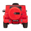 Mercedes AMG G63 Dětský červený dálkový MP3 LED pomalý start EVA PÁSY
