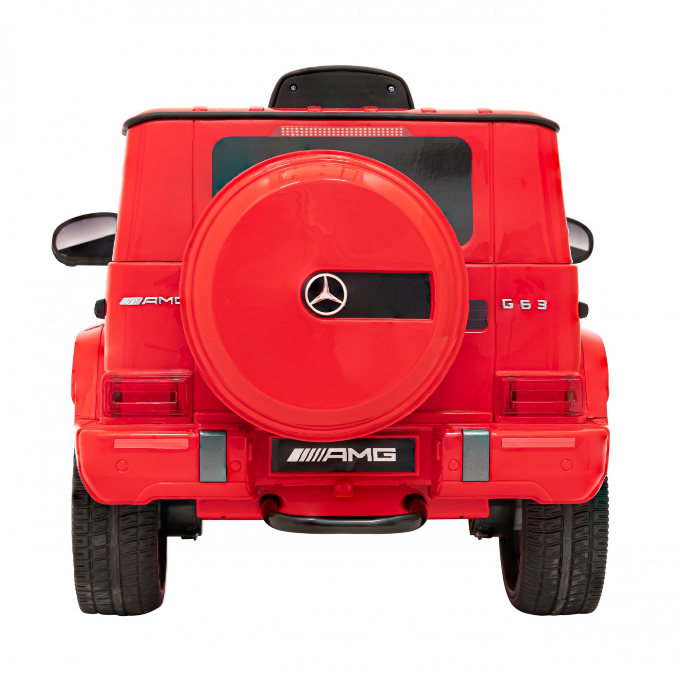 Mercedes AMG G63 Dětský červený dálkový MP3 LED pomalý start EVA PÁSY