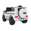Mercedes AMG G63 Dětský bílý dálkový MP3 LED pomalý start EVA PÁSY