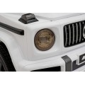 Mercedes AMG G63 Dětský bílý dálkový MP3 LED pomalý start EVA PÁSY