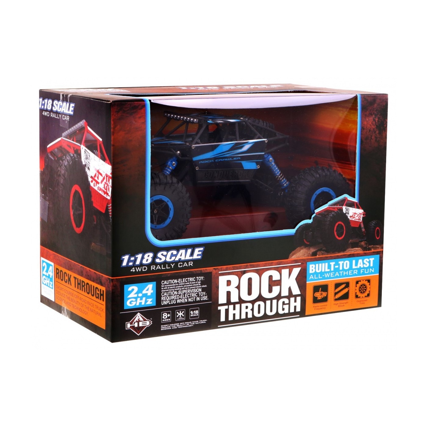 Autíčko HB-P1802 Crawler R C 2,4 Ghz modré