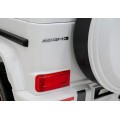 Mercedes AMG G63 Dětský bílý dálkový MP3 LED pomalý start EVA PÁSY