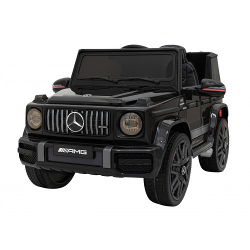 Mercedes AMG G63 Kids černý + dálkové ovládání + MP3 LED + pomalý start + EVA + pásy