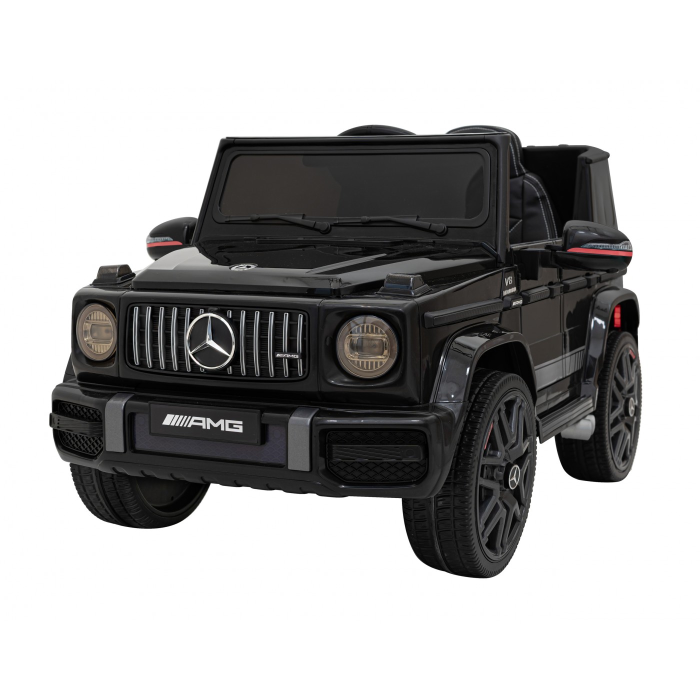 Mercedes AMG G63 Kids černý + dálkové ovládání + MP3 LED + pomalý start + EVA + pásy