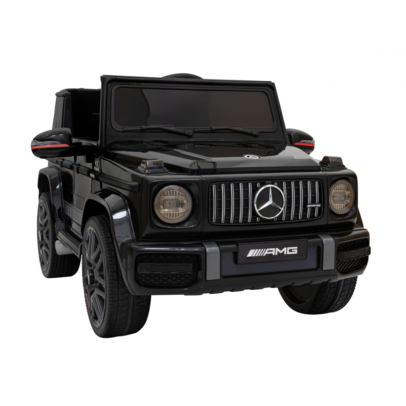 Mercedes AMG G63 Kids černý + dálkové ovládání + MP3 LED + pomalý start + EVA + pásy