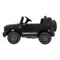 Mercedes AMG G63 Kids černý + dálkové ovládání + MP3 LED + pomalý start + EVA + pásy