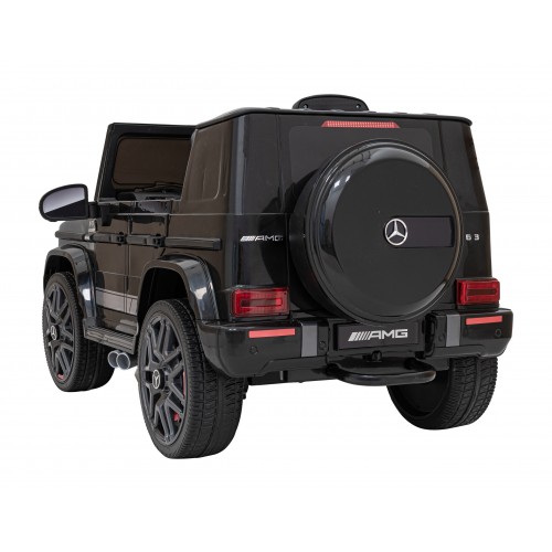 Mercedes AMG G63 Kids černý + dálkové ovládání + MP3 LED + pomalý start + EVA + pásy
