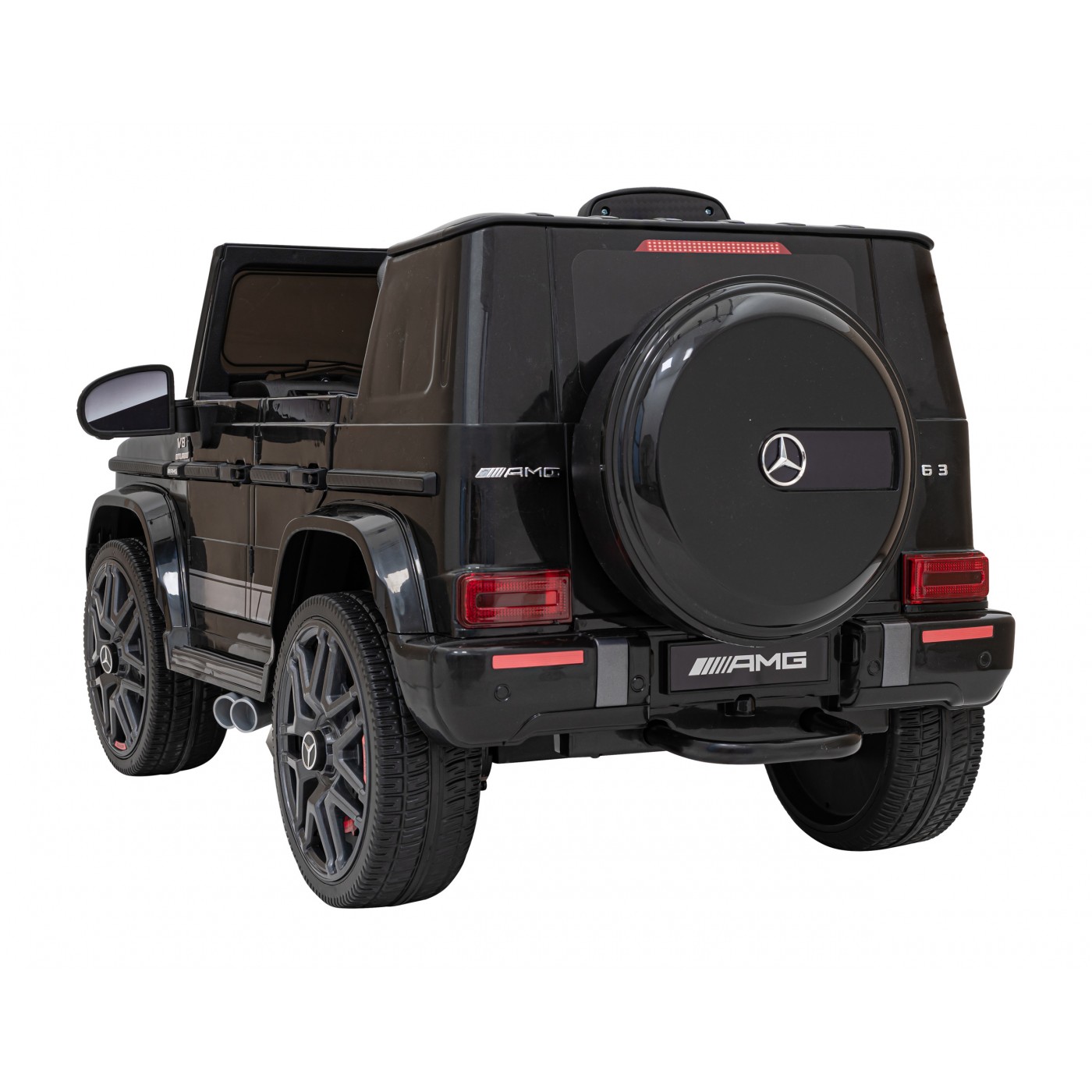 Mercedes AMG G63 Kids černý + dálkové ovládání + MP3 LED + pomalý start + EVA + pásy