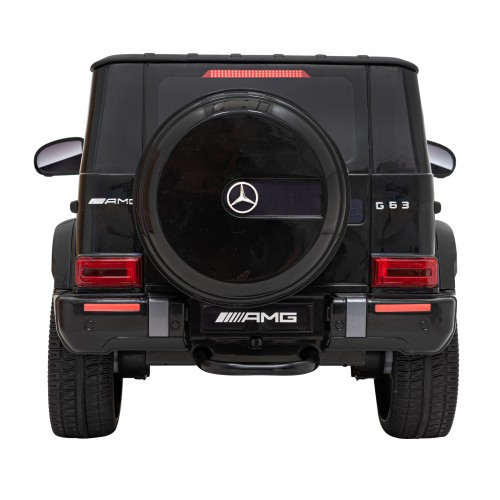 Mercedes AMG G63 Kids černý + dálkové ovládání + MP3 LED + pomalý start + EVA + pásy