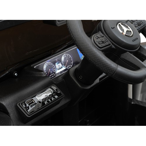 Mercedes AMG G63 Kids černý + dálkové ovládání + MP3 LED + pomalý start + EVA + pásy
