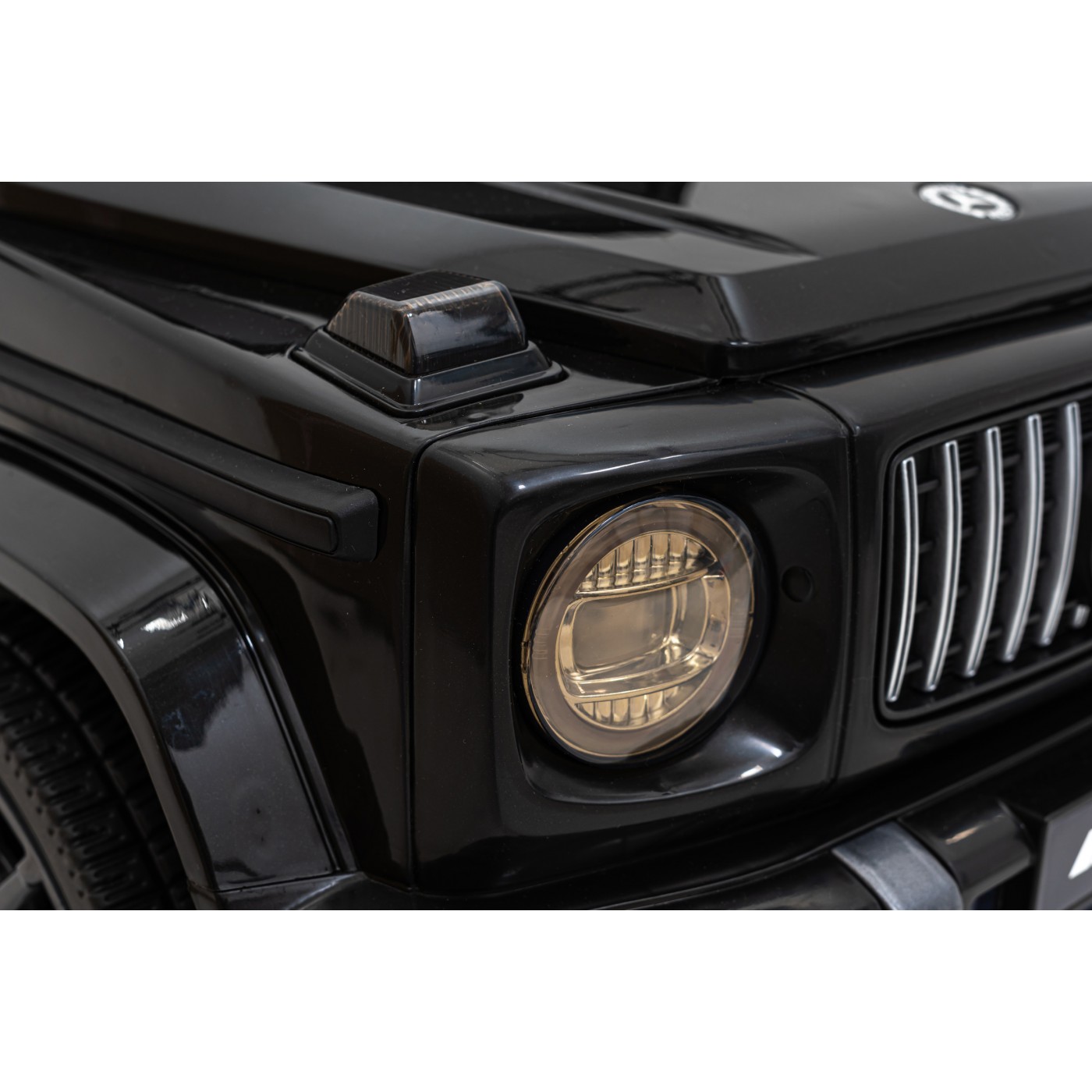 Mercedes AMG G63 Kids černý + dálkové ovládání + MP3 LED + pomalý start + EVA + pásy
