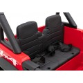 Geoland Power Off-Road auto pro 2 děti červené dálkové 2x200W motory kufr MP3 rádio LED