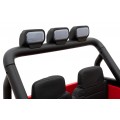 Geoland Power Off-Road auto pro 2 děti červené dálkové 2x200W motory kufr MP3 rádio LED