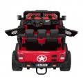 Geoland Power Off-Road auto pro 2 děti červené dálkové 2x200W motory kufr MP3 rádio LED
