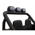 Geoland Power terénní auto pro 2 děti černé + dálkové + 2x200W motory + zavazadlový prostor + MP3 + LED rádio