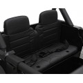 Geoland Power terénní auto pro 2 děti černé + dálkové + 2x200W motory + zavazadlový prostor + MP3 + LED rádio