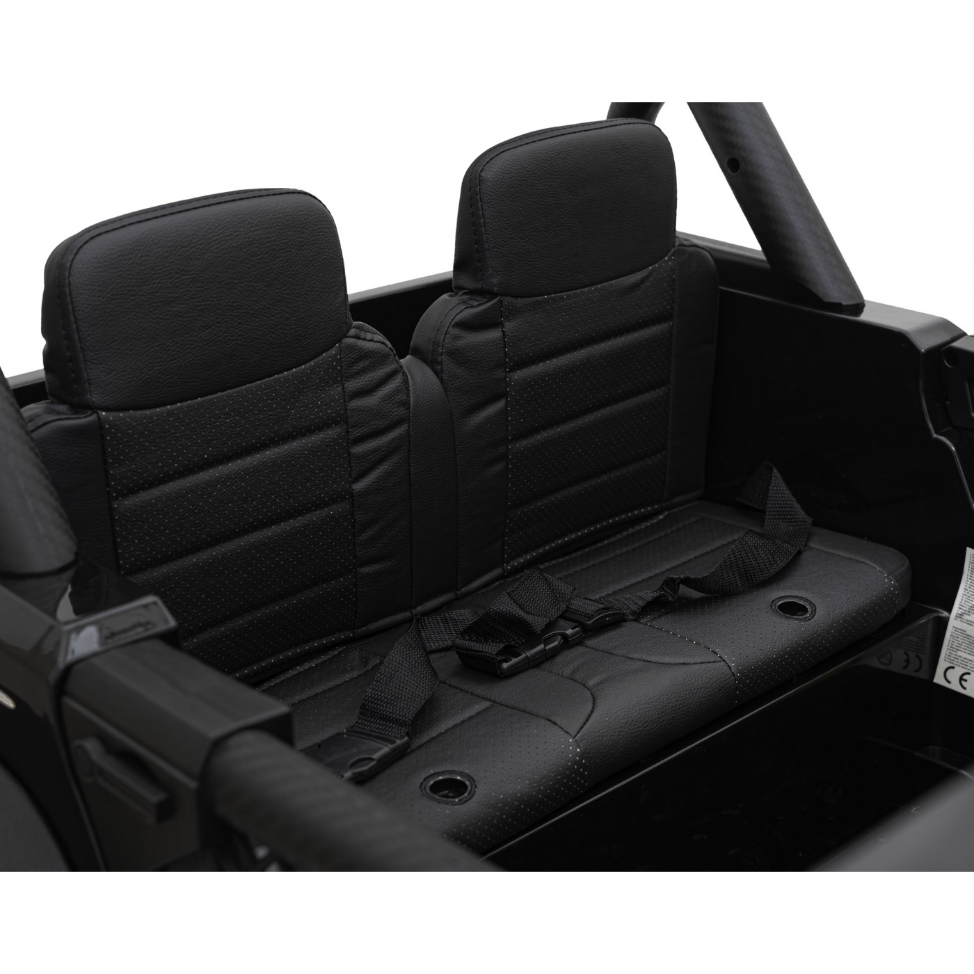 Geoland Power terénní auto pro 2 děti černé + dálkové + 2x200W motory + zavazadlový prostor + MP3 + LED rádio