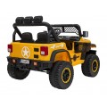 Geoland Power terénní auto pro 2 děti žluté + dálkové ovládání+ 2x200W motory + zavazadlový prostor + MP3 + LED rádio