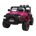 Geoland Power Off-Road auto pro 2 děti Růžové + Dálkové ovládání + Motory 2x200W + zavazadlový prostor + Rádio MP3 + LED