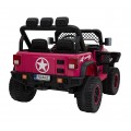 Geoland Power Off-Road auto pro 2 děti Růžové + Dálkové ovládání + Motory 2x200W + zavazadlový prostor + Rádio MP3 + LED