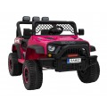 Geoland Power Off-Road auto pro 2 děti Růžové + Dálkové ovládání + Motory 2x200W + zavazadlový prostor + Rádio MP3 + LED