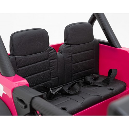 Geoland Power Off-Road auto pro 2 děti Růžové + Dálkové ovládání + Motory 2x200W + zavazadlový prostor + Rádio MP3 + LED