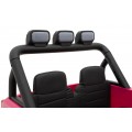Geoland Power Off-Road auto pro 2 děti Růžové + Dálkové ovládání + Motory 2x200W + zavazadlový prostor + Rádio MP3 + LED
