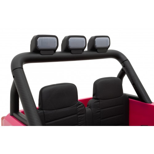 Geoland Power Off-Road auto pro 2 děti Růžové + Dálkové ovládání + Motory 2x200W + zavazadlový prostor + Rádio MP3 + LED