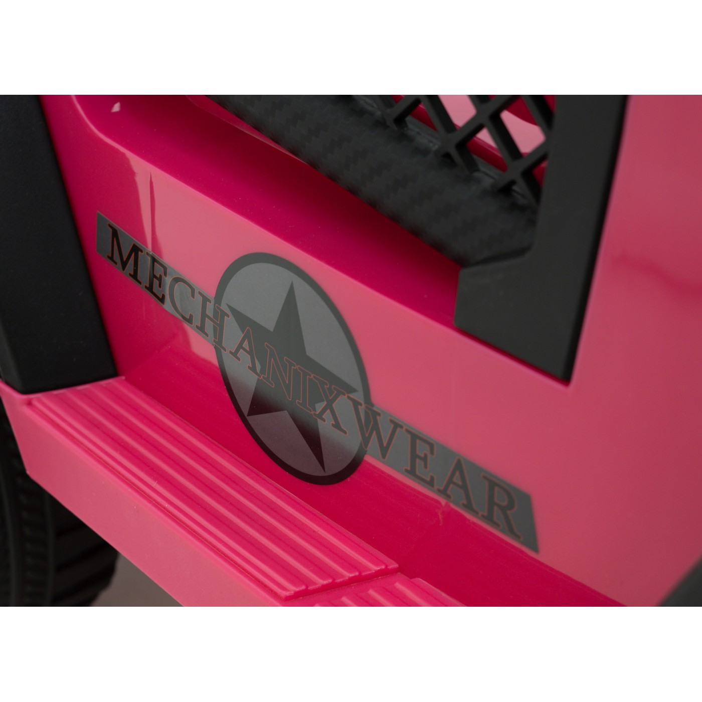 Geoland Power Off-Road auto pro 2 děti Růžové + Dálkové ovládání + Motory 2x200W + zavazadlový prostor + Rádio MP3 + LED