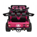Geoland Power Off-Road auto pro 2 děti Růžové + Dálkové ovládání + Motory 2x200W + zavazadlový prostor + Rádio MP3 + LED