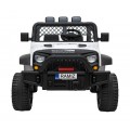 Geoland Power terénní auto pro 2 děti bílá + dálkové + 2x200W motory + zavazadlový prostor + MP3 + LED rádio